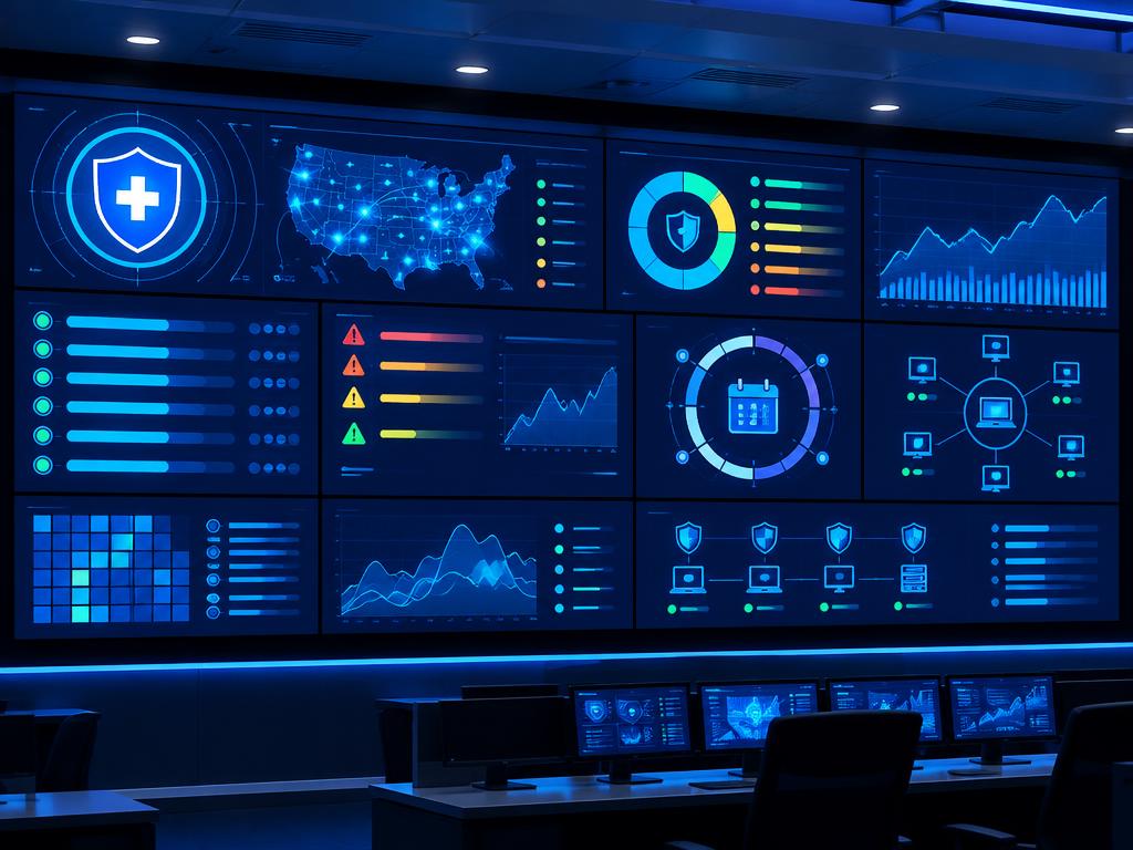 Continuous compliance and security monitoring display